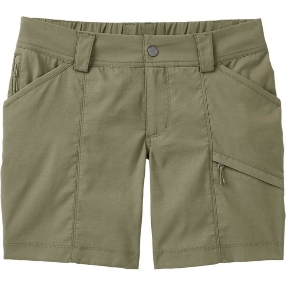 Duluth Trading Co Shorts Womens 6 Green Dry on the Fly 7" Cargo Hiking Utility